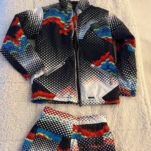 Spyder Multicolor Polka Dot and Abstract Jacket